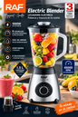 Licuadora RAF R.295 — 1000W con Vaso de Vidrio y Molinillo