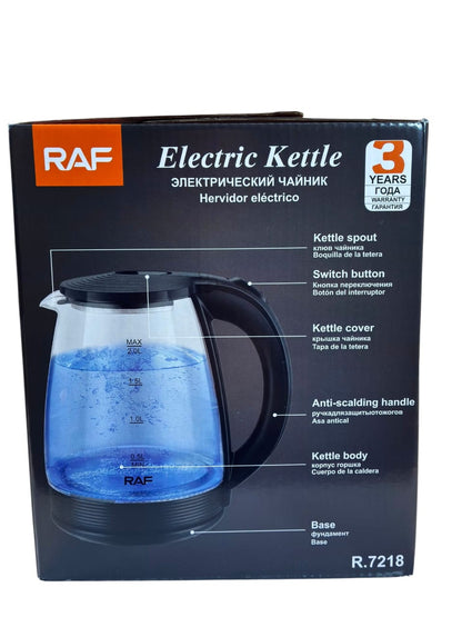 Hervidor Eléctrico RAF R.7218 1500W 2 Litros ---
