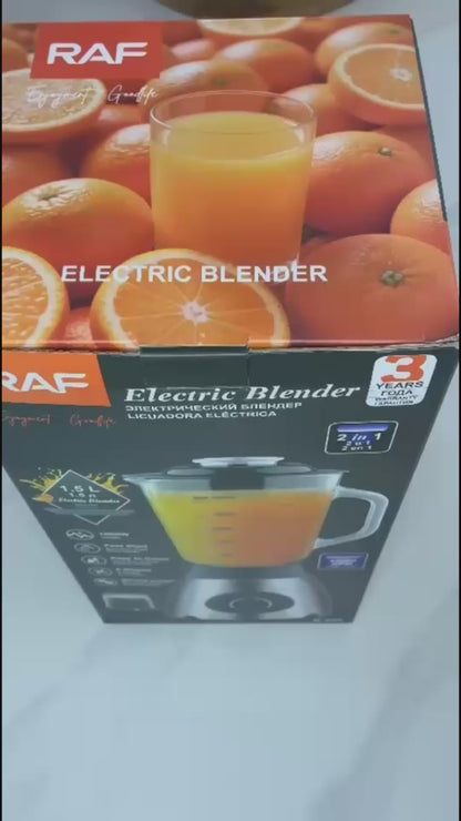 Licuadora RAF R.295 — 1000W con Vaso de Vidrio y Molinillo